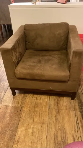 Poltrona de veludo