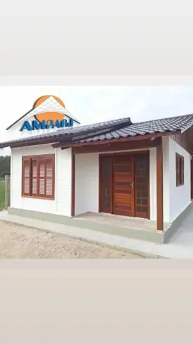 Casas pre montada em placa de concreto 