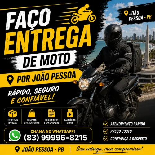FAÇO ENTREGA POR TODA JOÃO PESSOA