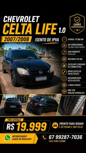 Chevrolet Celta Life/ LS 1.0 MPFI 8V Flexpower 5P 2008