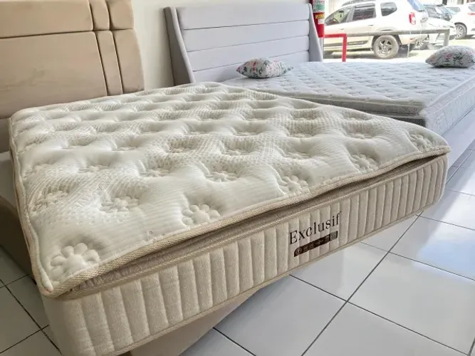 Colchão Queen 158x198 Novo Marca Sankonfort Molas Ensacadas Pillow Confortável
