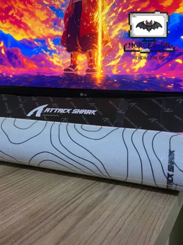 ATTACK SHARK CM02 ? Mouse Pad Gamer 1 unidade - na cor branca