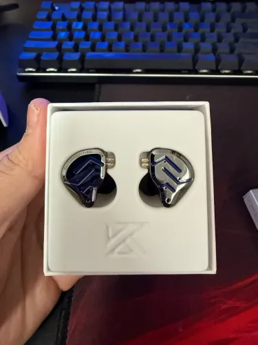 Fone In-ear Kz Zsn Pro 2 In-ear Gamer Retorno Palco Graves Cor Preto