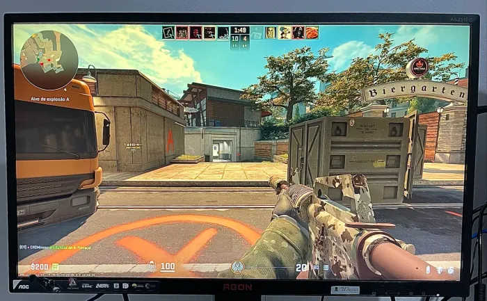 Monitor Gamer, AGON/AOC 240Hz, 24.5 polegadas.