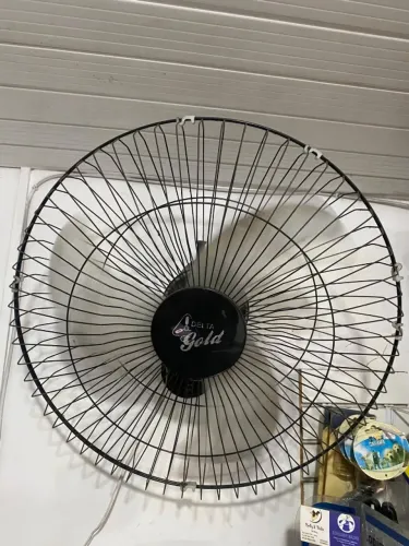 Ventilador de Parede Oscilante Venti-Delta Gold 60cm Preto Bivolt - Funcionando OK