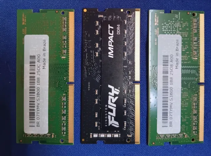 Memórias DDR4 Kingston Fury Impact 8GB + Smart 4GB - Para Notebook