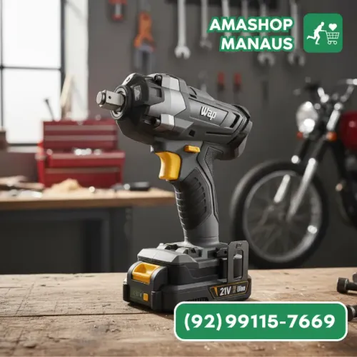 Chave de Impacto Sem Fio WAP 21V K21 CH01 - Robusta e Compacta