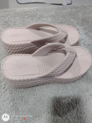 Vendo linda Anabela plataforma of-white número 35/36 nova