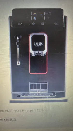 Cafeteira Gaggia Magenta Plus Preta e Prata para Cafés em Grãos e Pó