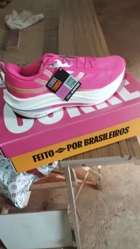TENIS OLYMPIKUS CORRE TURBO ROSA TAMANHO 39