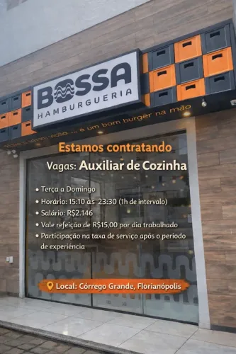 Auxiliar de Coxinha para Hamburgueria