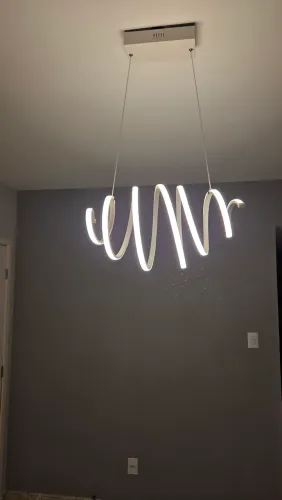 Lustre luminária led caracol