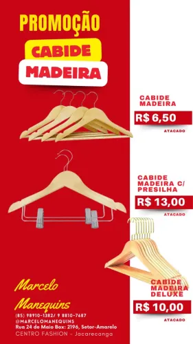 Cabide madeira 