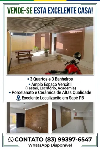 Casa à venda (possibilidade em alugar)