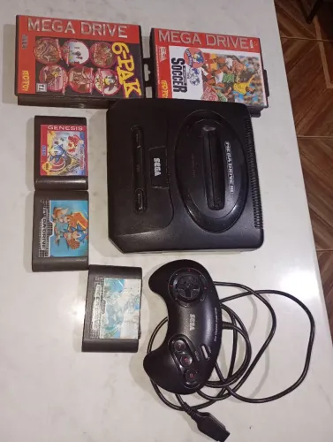 Mega Drive tudo original completo