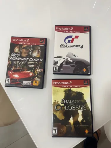 Ps2 shadow of Colossus, midnight club 2, Gran Turismo