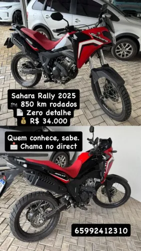 Vendo moto Sahara 2025 850 km rodado zeraaaa