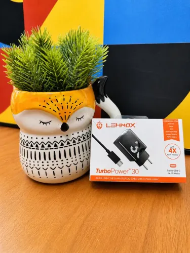 Carregador turbo 30w lehmox completo tipo C