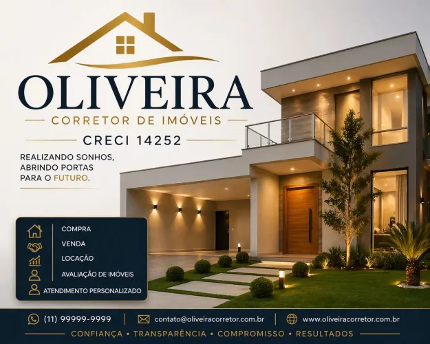 Oliveira Corretor de imóveis CRECI 14.252 Vendo alugo e resolvo docuntação do seu imóvel