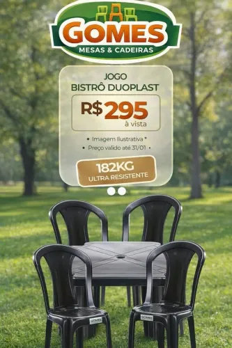  Vendo Jogo de mesa bistrô 