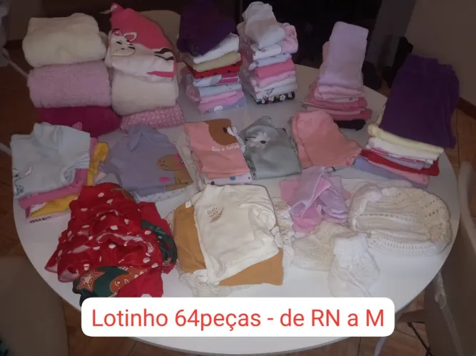  Lotinho Roupas de Menina 64 peças