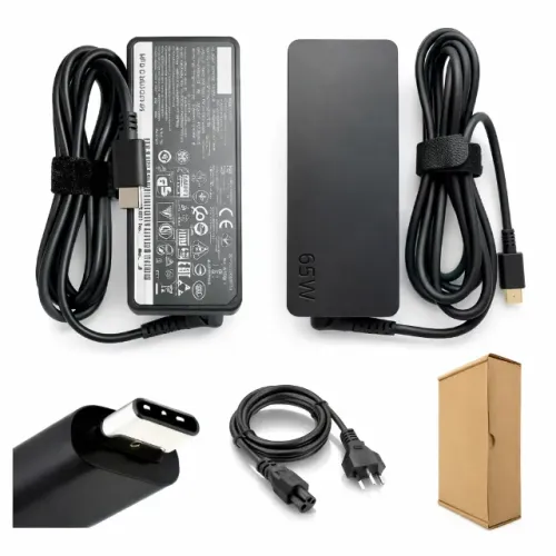 Fonte Carregador USB-C 65W Power Delivery Lenovo ThinkPad E14 Gen 2 Dell HP Acer Asus pode