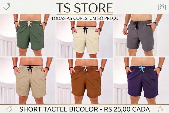 Short de tactel Elastano