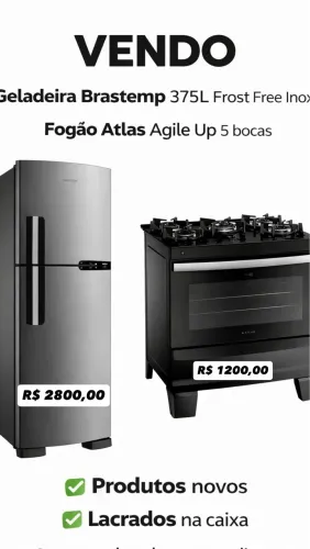 Geladeira e fogão
