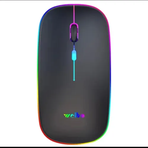 Mouse Sem Fio Sem Fio Mouse Óptico, Recarregável, RGB, USB, 2.4GHz