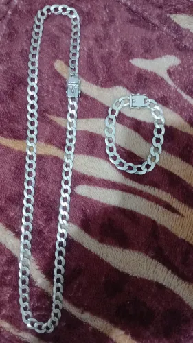 Conjunto de Prata escama de Peixe