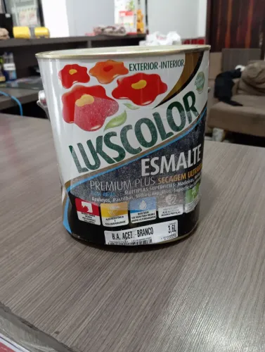 Tinta lukscolor acetinado branco 3'6l 