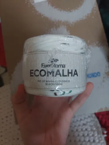 Mini Fio de Malha EuroRoma - 30 Metros - Cor branco estampado