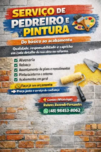 Serviços de Encanador e Pedreiro