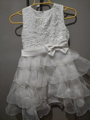 Vestido Branco Infantil Festa
