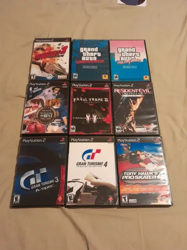 Lote 9 jogos ps2 reprodução