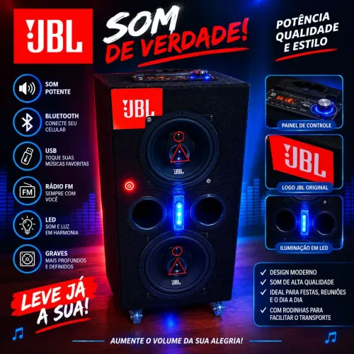 Caixa de som JBL caseira puro som 220v