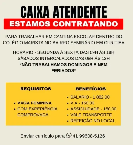 Caixa atendente