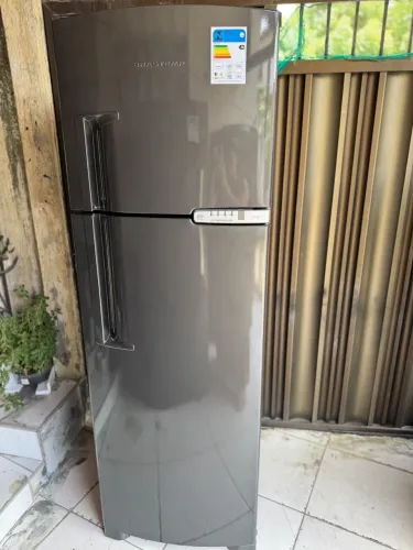 Geladeira Brastemp clean duplex frost free grafite