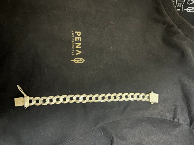 Pulseira de prata 10mm