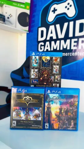 Jogo ps4 coleção KINGDOM HEARTS SEMI NOVO COMPLETO. Jogo ps4 colecionador.