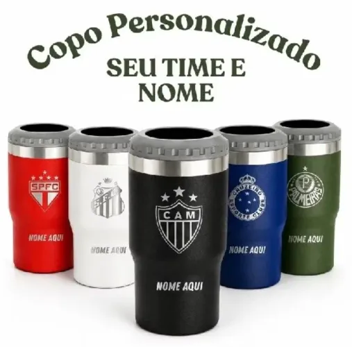 Copo Térmico Personalizado do Seu Time + Nome