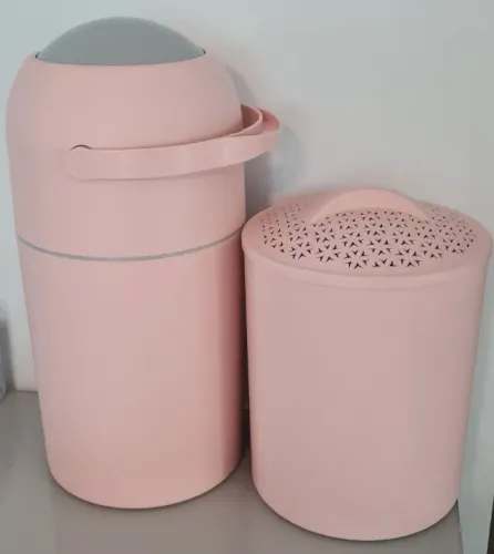 Lixeira 3 em 1 e cesto de roupa 