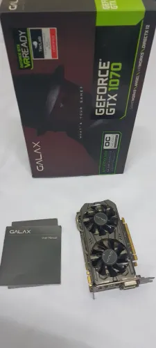 Placa de vídeo - NVIDIA GeForce GTX 1070 (8GB / PCI-E) - Galax OC Mini - 70NSH6DVO5MN