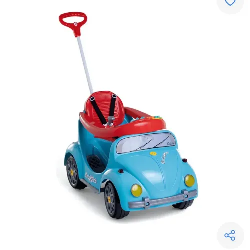 Carrinho de passeio infantil fusca azul