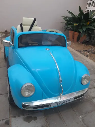 Carrinho elétrico infantil (fusca azul)