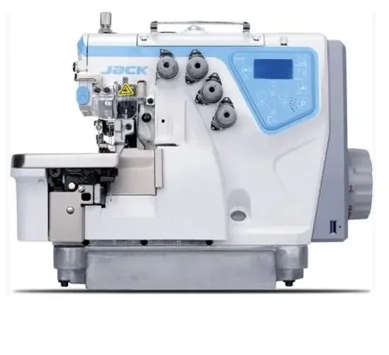 Máquina costura interlock overloque eletrônica industrial Jack c4-5 + 1 cadeira