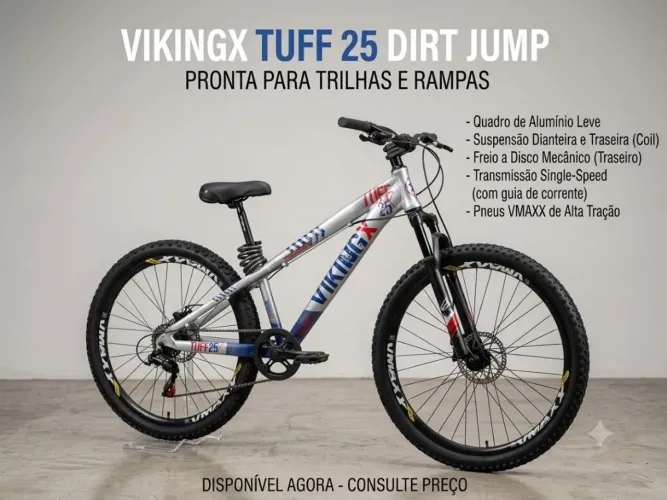 BIKE FREERIDE VIKINGX TUFF25 pneu 65 PSI Aro 26 VMAXX 1.9