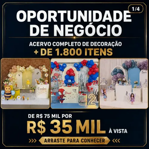 Acervo completo para decoração de festas