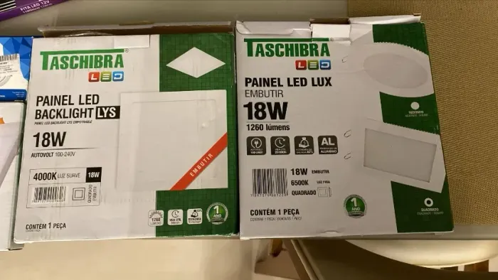 Painel LED 18W Taschibra - Novo (na caixa)