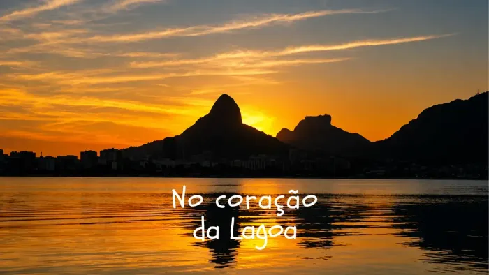 O Cristo no seu horizonte, a Lagoa aos seus pés
